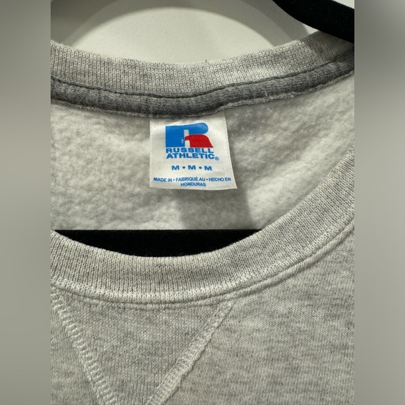 RUSSELL ATHLETIC UNIVERSITY OF GUELPH Gray Logo Long Sleeve Sweatshirt Medium - Picture 4 of 6